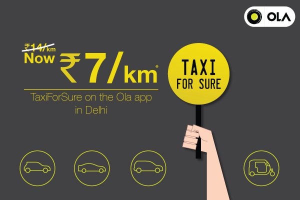 Ola Cabs promo codes & new users discount coupons